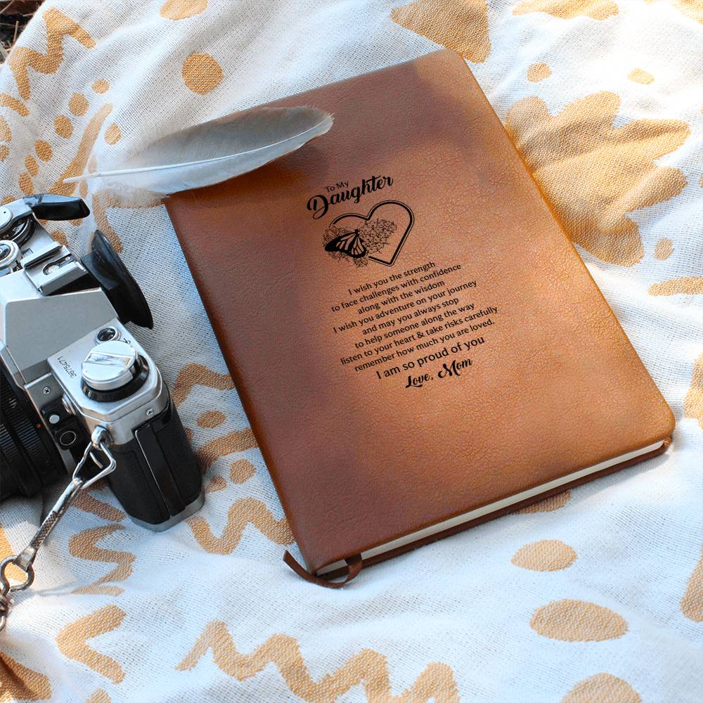 To My Daughter Butterfly Journal - Mom's Love Letter Notebook